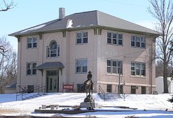 Old Wheeler County courthouse (Nebraska) from NW 2.JPG