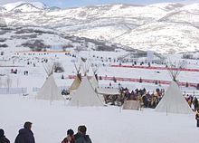 Part of the venue's Western Experience during the 2002 Olympics, February 2002