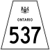 Highway 537 marker