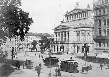 A velha ópera por volta de 1880