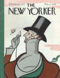 Прототип д’Орсе Юстас Тилли на обложке первого номера The New Yorker