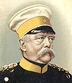 Den konservative, prøyssiske statsministeren Otto von Bismarck (1815-1898) ble Tysklands første kansler etter at han samlet landet med Preussen som førende kongerike i 1871. Bildet viser Bismarck omkring 1895 med en prøyssisk uniformslue med kokarde som en tidlig variant av høylue.