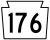 Pennsylvania Rota 176 işaretleyici