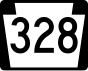 Pennsylvania Route 328 işaretçisi