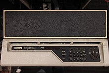 A photograph showing the front panel of a PDP-11/34 computer.
