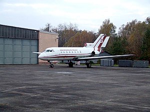 A Yak-40 now used for training by the Military University of Technology in Warsaw PL Yak40 042.jpg