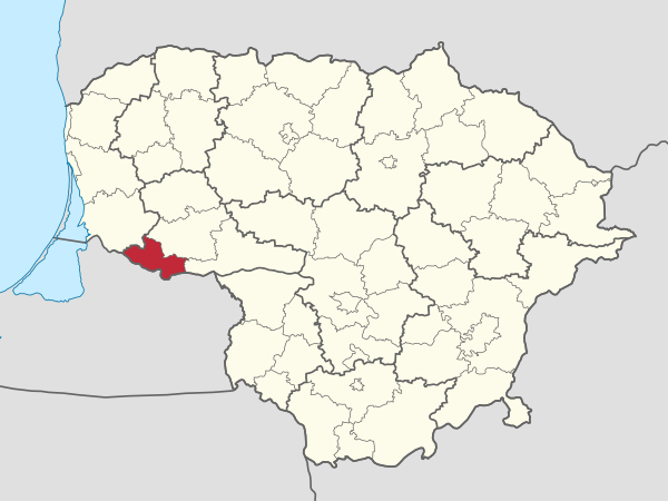 Pagegiai in Lithuania.svg