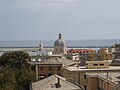 Italiano: Panorama di Pegli da via beato Martino da Pegli. Si notano la cupola e il campanile della chiesa di Santa Maria immacolata e San Marziano .