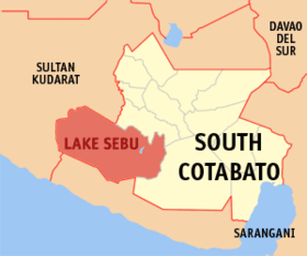 Mapa a pakabirukan ti Lake Sebu