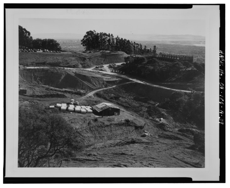 File:Photocopy of photograph (original print located in LBNL Photo Lab Collection). Photographer unknown. March, 1949. BEV 4903-00020. GRADING-SITE WORK FOR BEVATRON - University of HAER CAL,1-BERK,4-40.tif