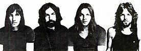 Pink Floyd in 1971, from a Billboard ad, also used for the album's gatefold. From left: Roger Waters, Nick Mason, David Gilmour, Richard Wright Pink Floyd, 1971.jpg