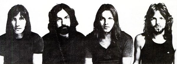 Pink Floyd in 1971, following Barrett's departure. From left to right: Waters, Mason, Gilmour, Wright.