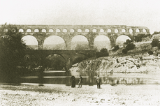 Pont du Gard, años 1850