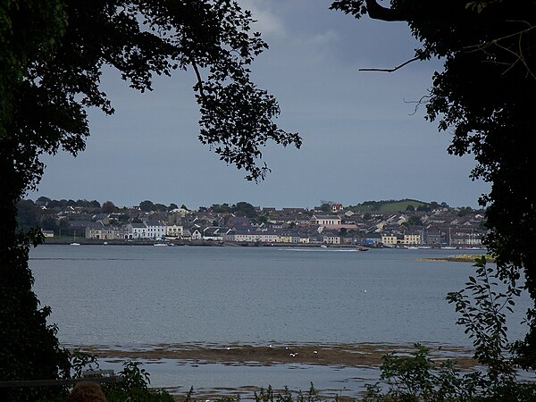 Portaferry from the grounds of Castle Ward, on the opposite bank of Strangford Lough