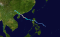 Typhoon Prapiroon (Henry) track map