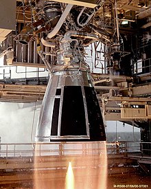 RS-68 being tested at NASA's Stennis Space Center RS-68 rocket engine test.jpg