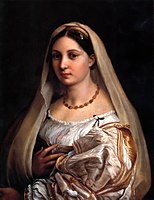 circa 1514 Raphael, Donna velata