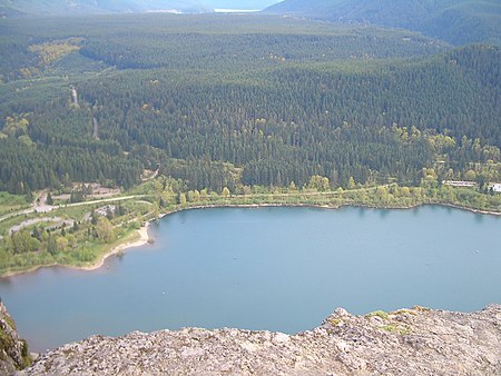 Rattlesnake Lake seen from Lower Ledge 3970