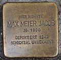 Stolperstein für Max Meier Jacob in der Rote-Hahnen-Gasse 7
