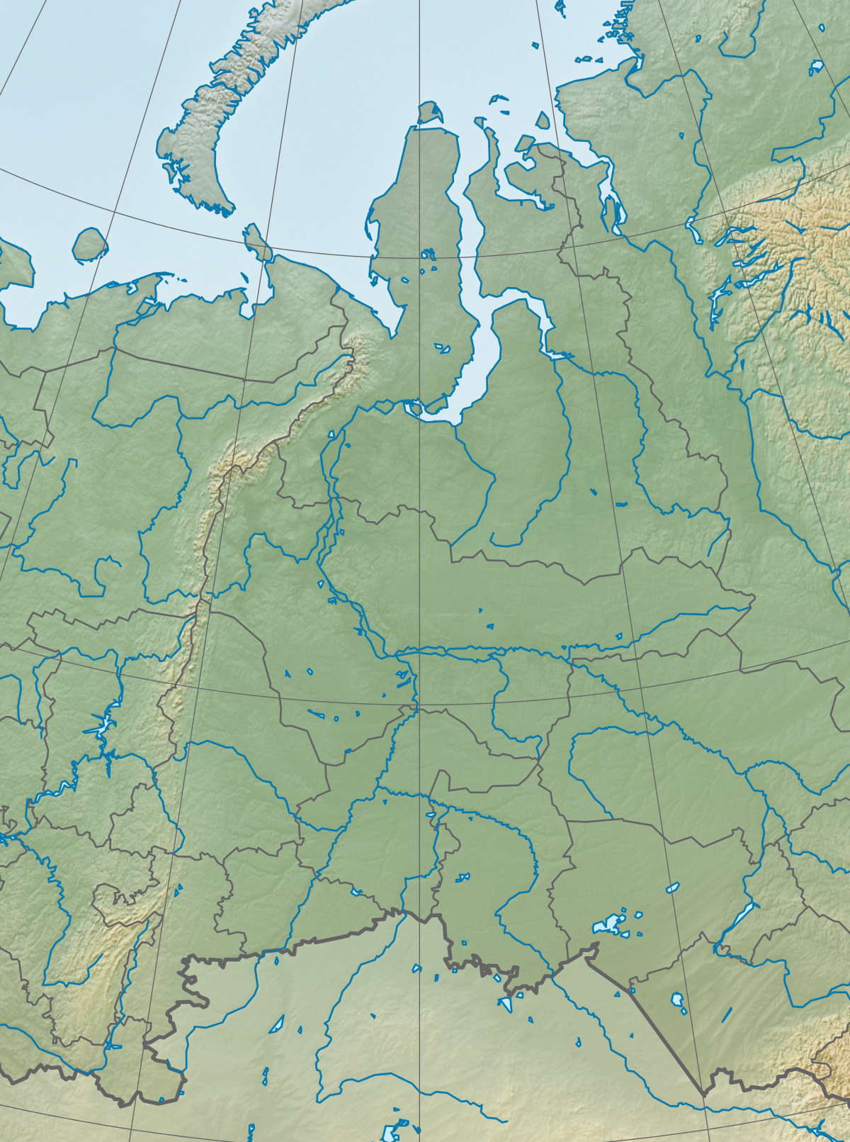 Река Иртыш на карте