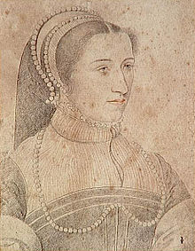 Portrait de Renée de Rieux, dessin de la Renaissance.