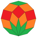 Rhombic dissection of dodecagon (variant 1).svg