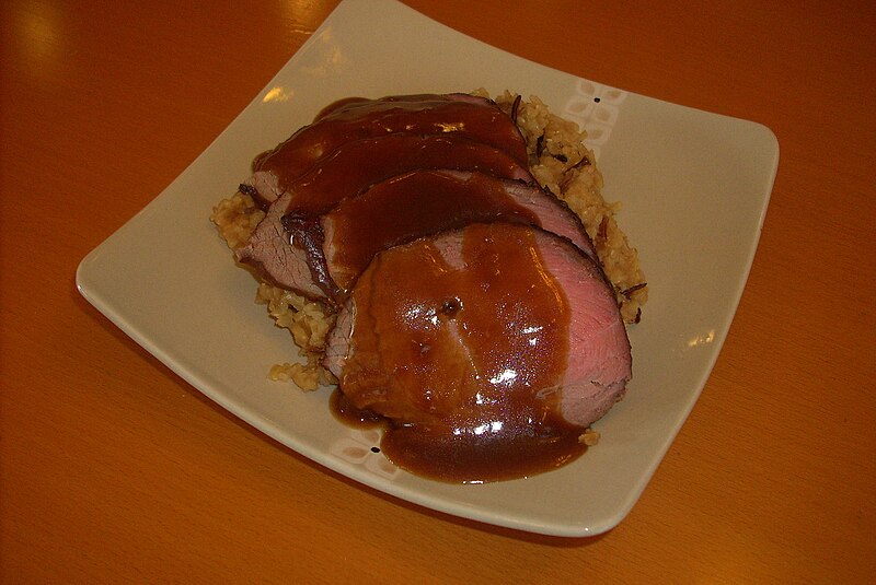 File:Roast beef and wild rice (7659502528).jpg