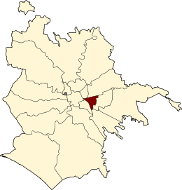 Commune de Rome VI - Localisation