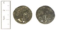 Thumbnail for File:Roman Coin , Unclear copper-alloy radiate coin (FindID 728347).jpg