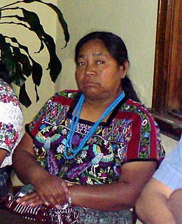 Rosalina Tuyuc Guatemalan human rights activist