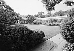 The Allée, Greenhouse & Topiaries at Oak Spring Farm - Wine and