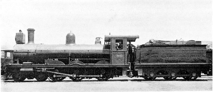 CGR no. 357, then OVGS no. 62, then CSAR no. 338, then SAR no. 433, with its as-delivered round-top firebox and Type YB three-axle tender