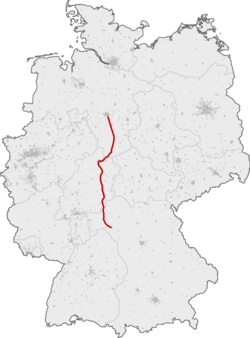 Strecke der Schnellfahrstrecke Hannover–Würzburg