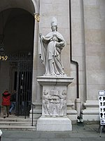 Photo of Saint Virgilius statue, at Salzurg Cathedral