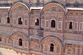 Sandstone-based building architecture, Hawa Mahal in Jaipur, India