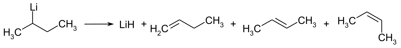 Бутен 2 этаналь. Бутадиен + бутиллитий. Пентен-2-овая кислота. Дегидратация пентанола-2. Дивинил и бутиллитий.