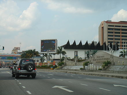 Jalan Dato Bandar Tunggal, part of the Federal Route 1 in Seremban, Negeri Sembilan