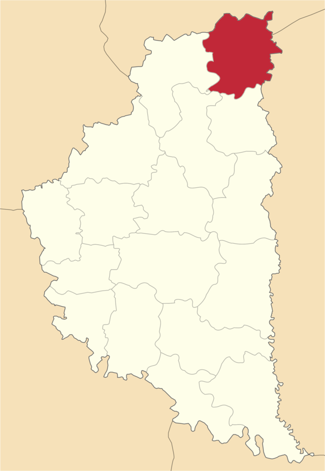 Location of Šumskas rajons