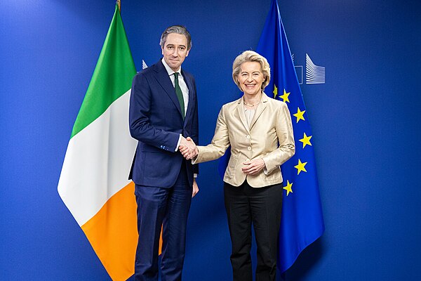 Harris with President of the European Commission Ursula von der Leyen in Brussels, 11 April 2024