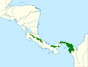 Distribución geográfica del hormiguero guardarribera.