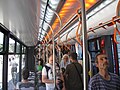 English: Solaris Tramino interior. The tram was presented during the 130th anniversary of public transport in Poznań. Polski: Wnętrze Solarisa Tramino. Tramwaj był pokazany podczas obchodów 130-lecia komunikacji miejskiej w Poznaniu.