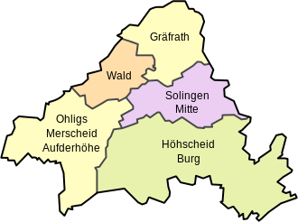 Solingen city districts