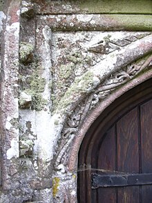 Detail of south door South door of Mabe Church (DSCN0516).jpg