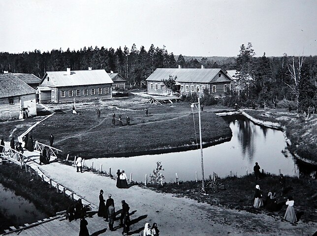 Общий вид монастырских построек, 1902 год