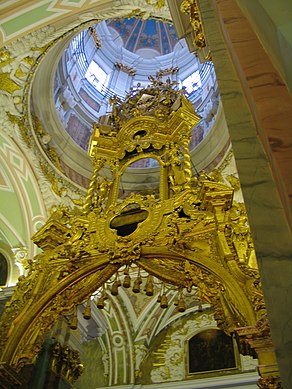Interior da Catedral de Pedro e Paulo, em São Petersburgo, em barroco petrino.