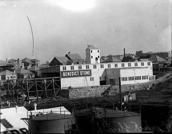 Benedict Stone Factory at Bowen Hills, c. 1934.