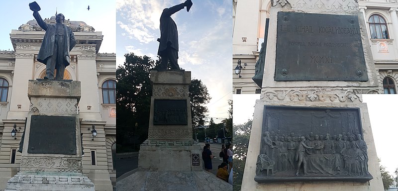 File:Statue of Mihail Kogălniceanu in front of main building of UAIC.jpg