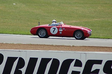 Moss racing an OSCA MT4 Spider Morelli at Speed, 2006 Silverstone Classic.[53]
