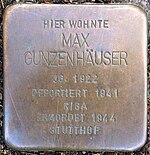 Stolperstein Max Gunzenhäuser Gangolfsplatz 4.jpg