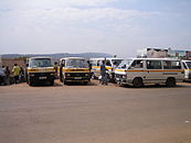 Mini táxi em Kigali